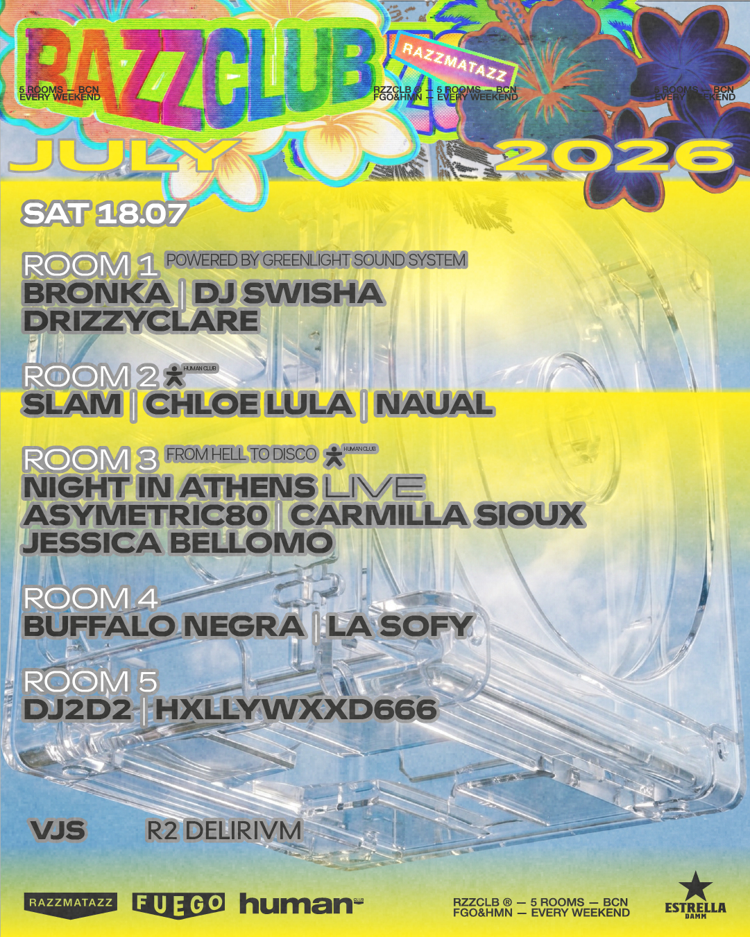 Bronka / DJ SWISHA / Slam / Chloe Lula / Night in Athens Live / Asymetric80 / more