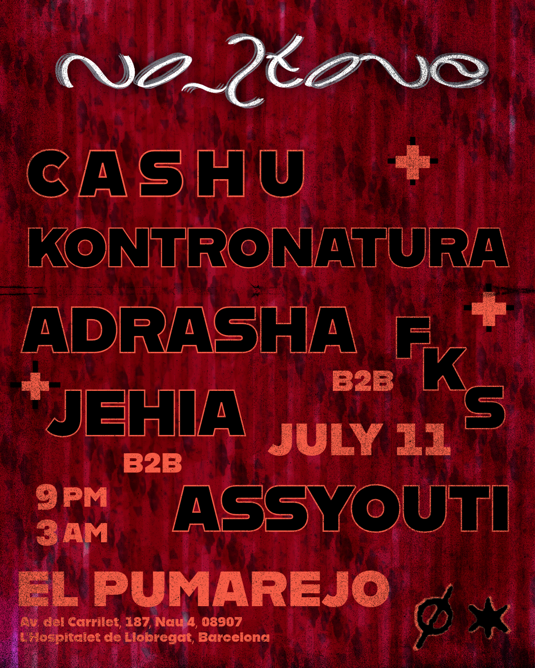 No_Stone: Cashu, Kontronatura, Adrasha b2b FKS, Jehia b2b Assyouti