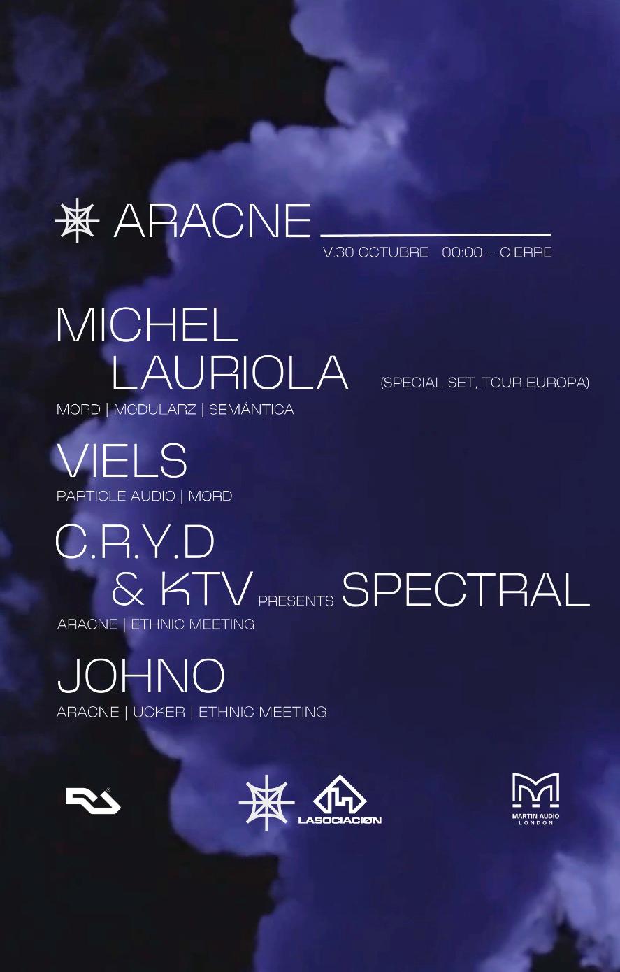 ARACNE 2nd Anniversary - Michel Lauriola, Viels, SPECTRAL & JOHNO