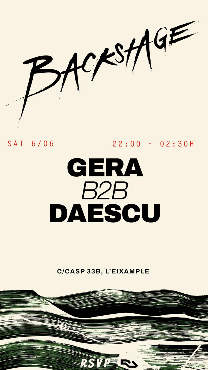 Backstage w. Gera B2B Daescu
