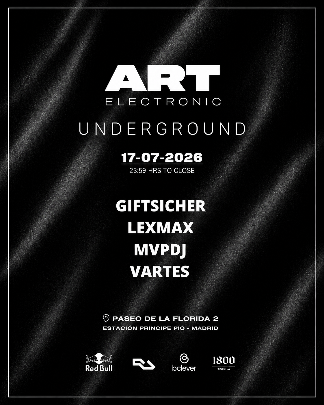 ART ELECTRONIC UNDERGROUND (FREE TICKETS)