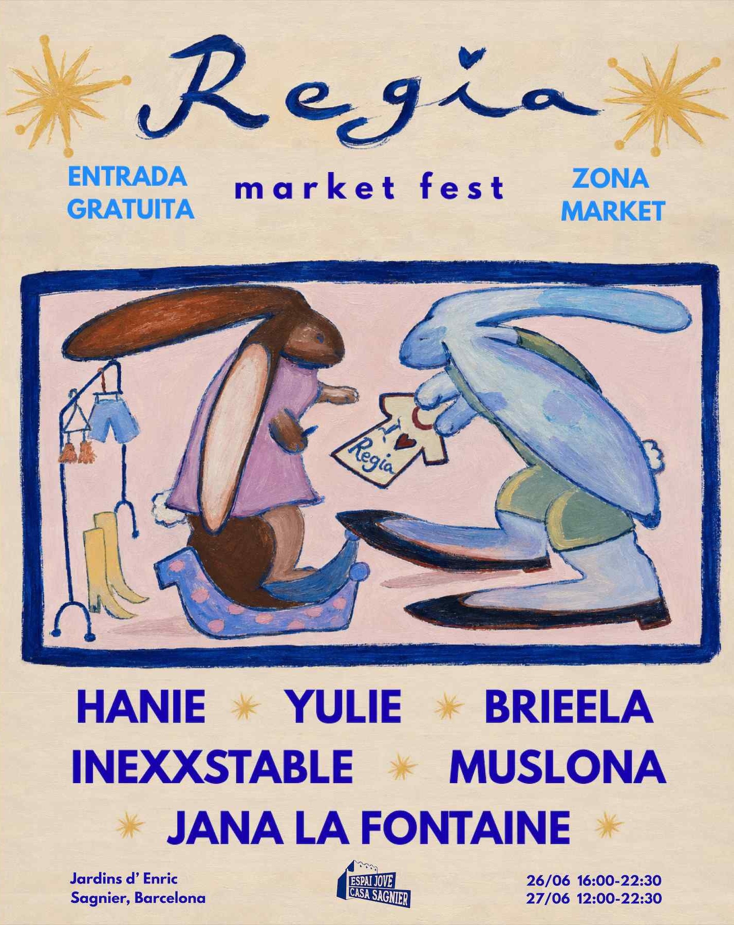 ENTRADA GRATUITA - Regia Market Fest als Jardins d'Enric Sagnier
