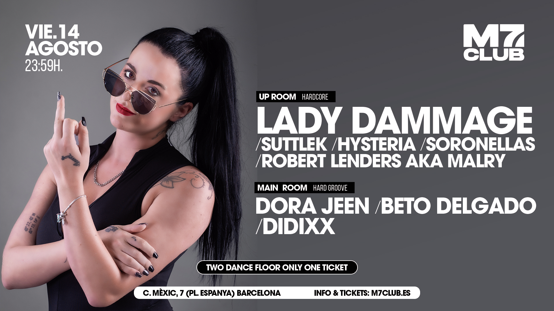 Lady Dammage, SuttleK, Hysteria, Sonorellas, Robert Lenders, Dora Jeen, Beto Delgado & DIDIXX
