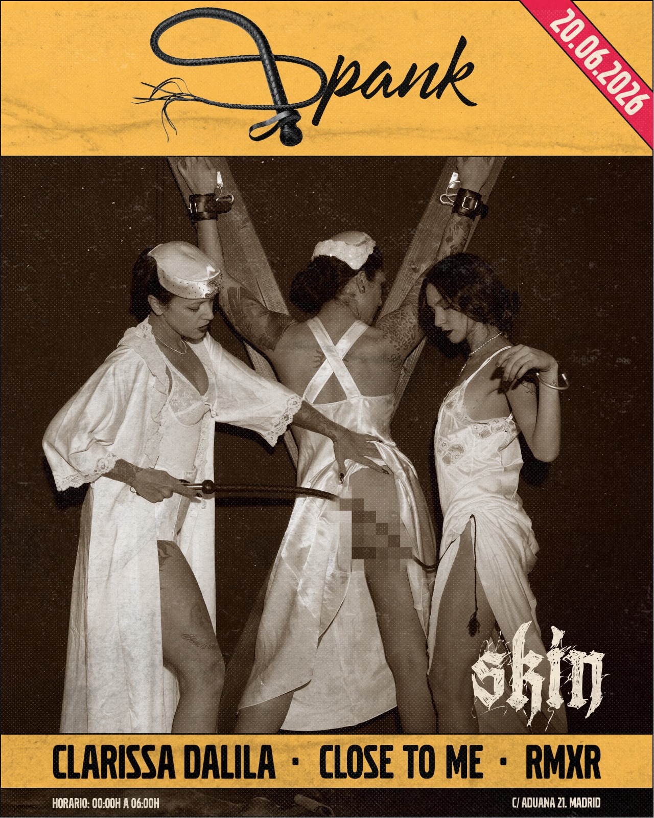 Skin SPANK: Clarissa Dalila + CLOSE TO ME + RMXR