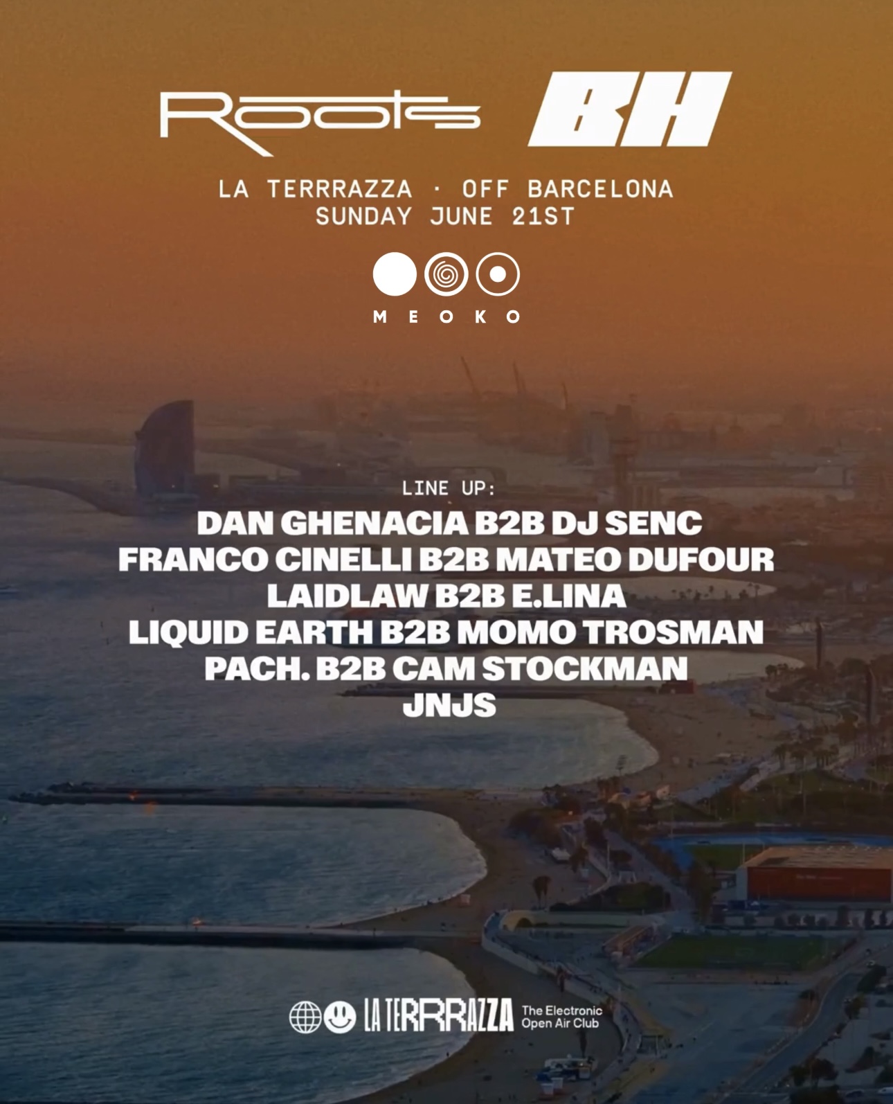 ROOTS X BLACKHOLE - OFF BCN - La Terrrazza CLOSING