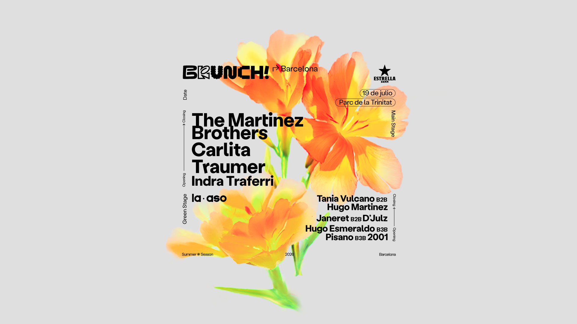 Brunch Electronik Barcelona / The Martinez Brothers, Carlita, Traumer y más