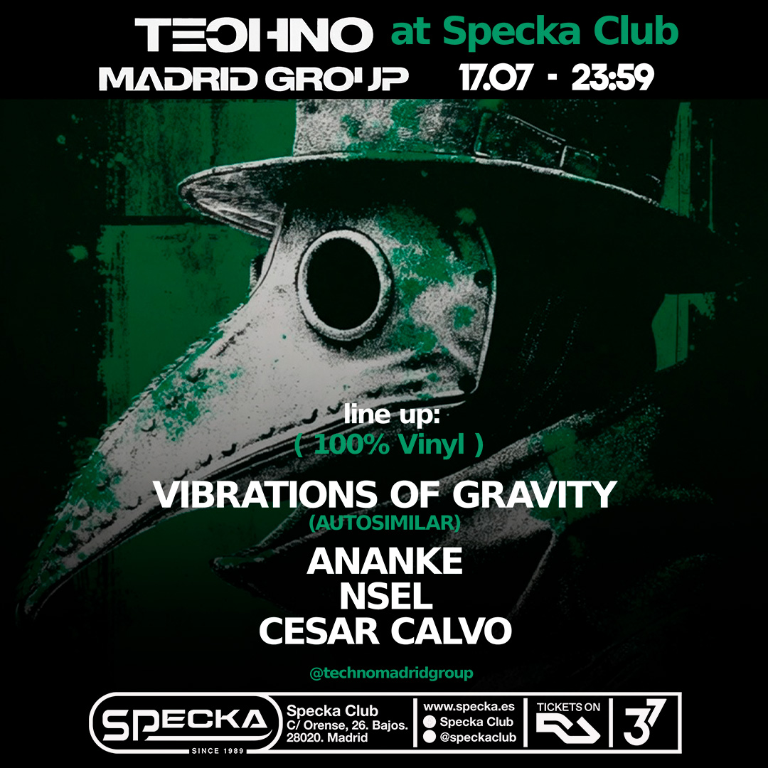 Techno Madrid Group 100% vinyl I Specka Club