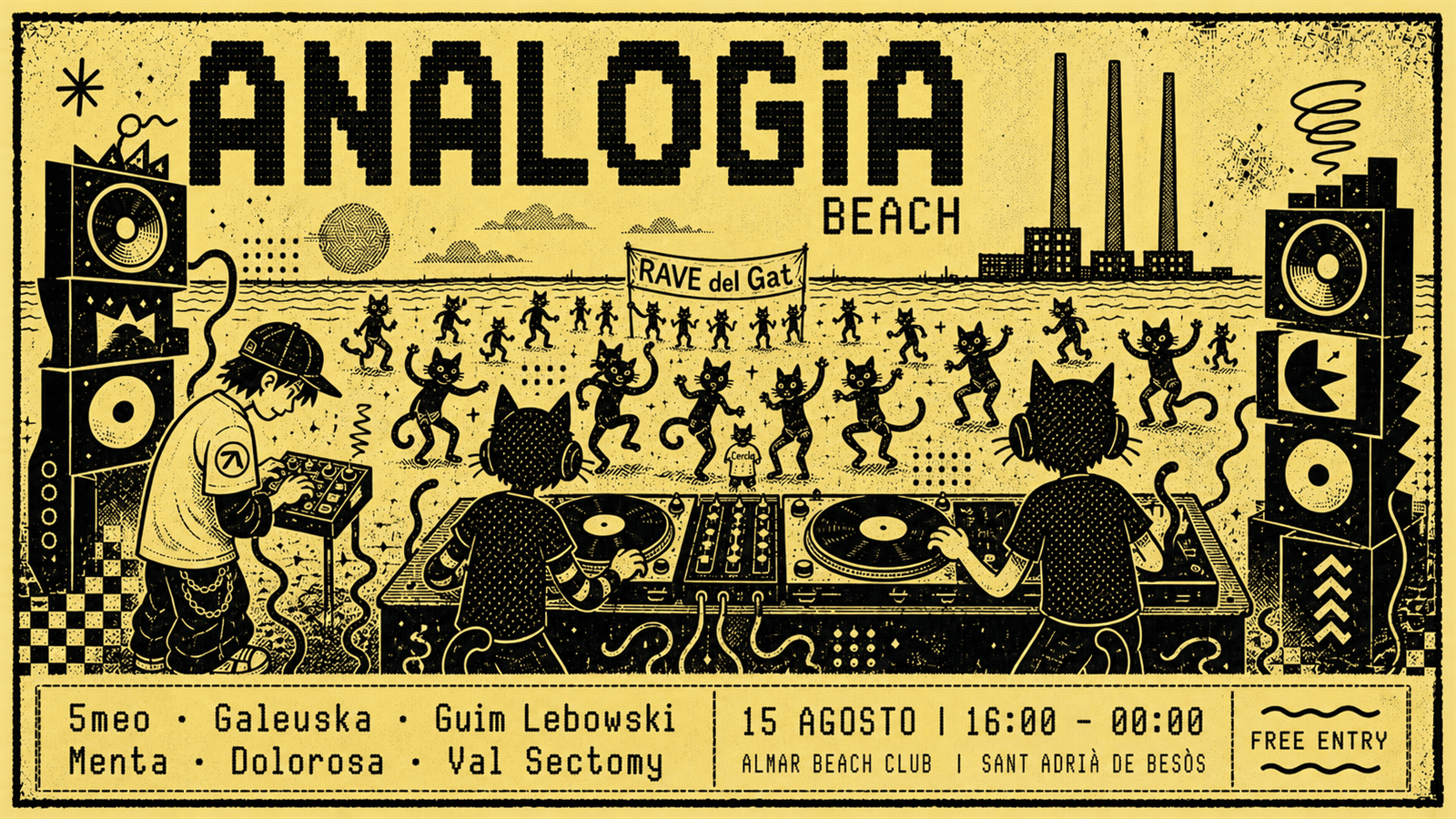 ANALOGIA beach: a Rave del Gat tribute - FREE BEACH PARTY