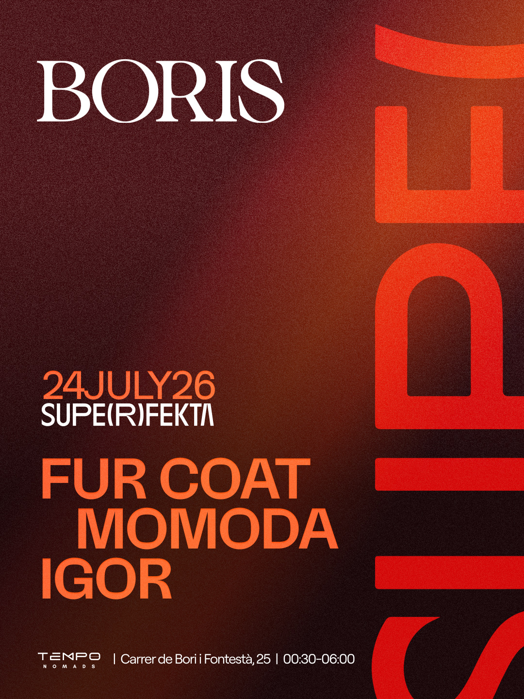 SUPERFEKTA Fur Coat, Momoda, Igor Marijuan - FREE TICKETS