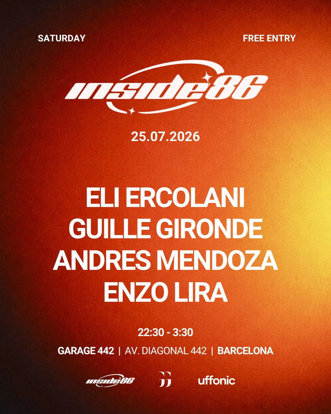 FREE ENTRY | Inside86 at GARAGE442