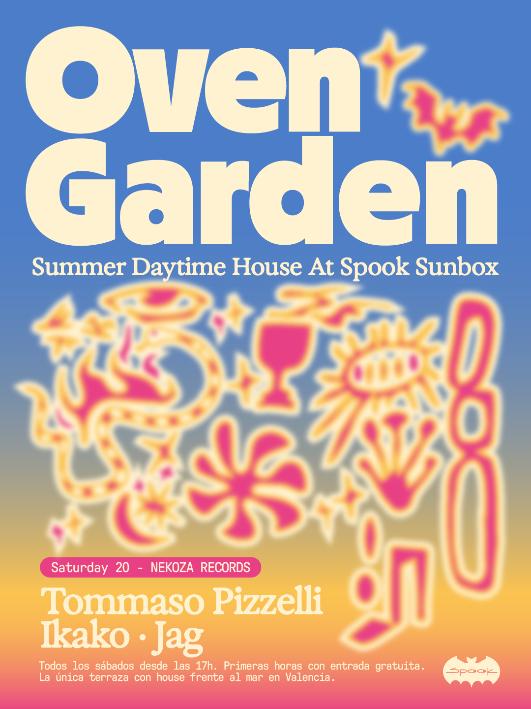 Oven Garden en Spook Sunbox Terrace: NEKOZA RECORDS: Tommaso Pizzelli + IKAKO + Jag