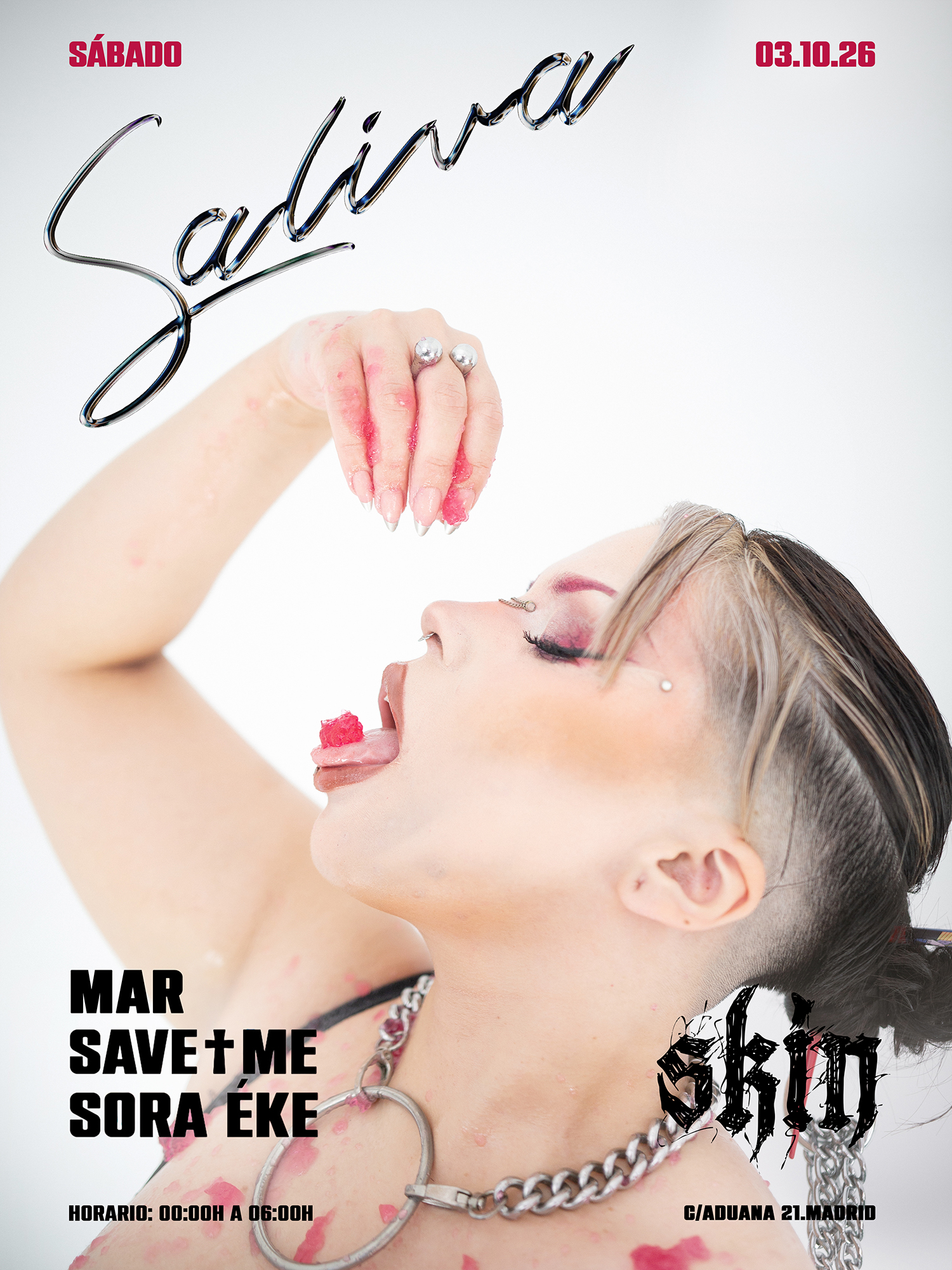 SKIN SALIVA: MAR + SAVE☨ME + Sora Éke