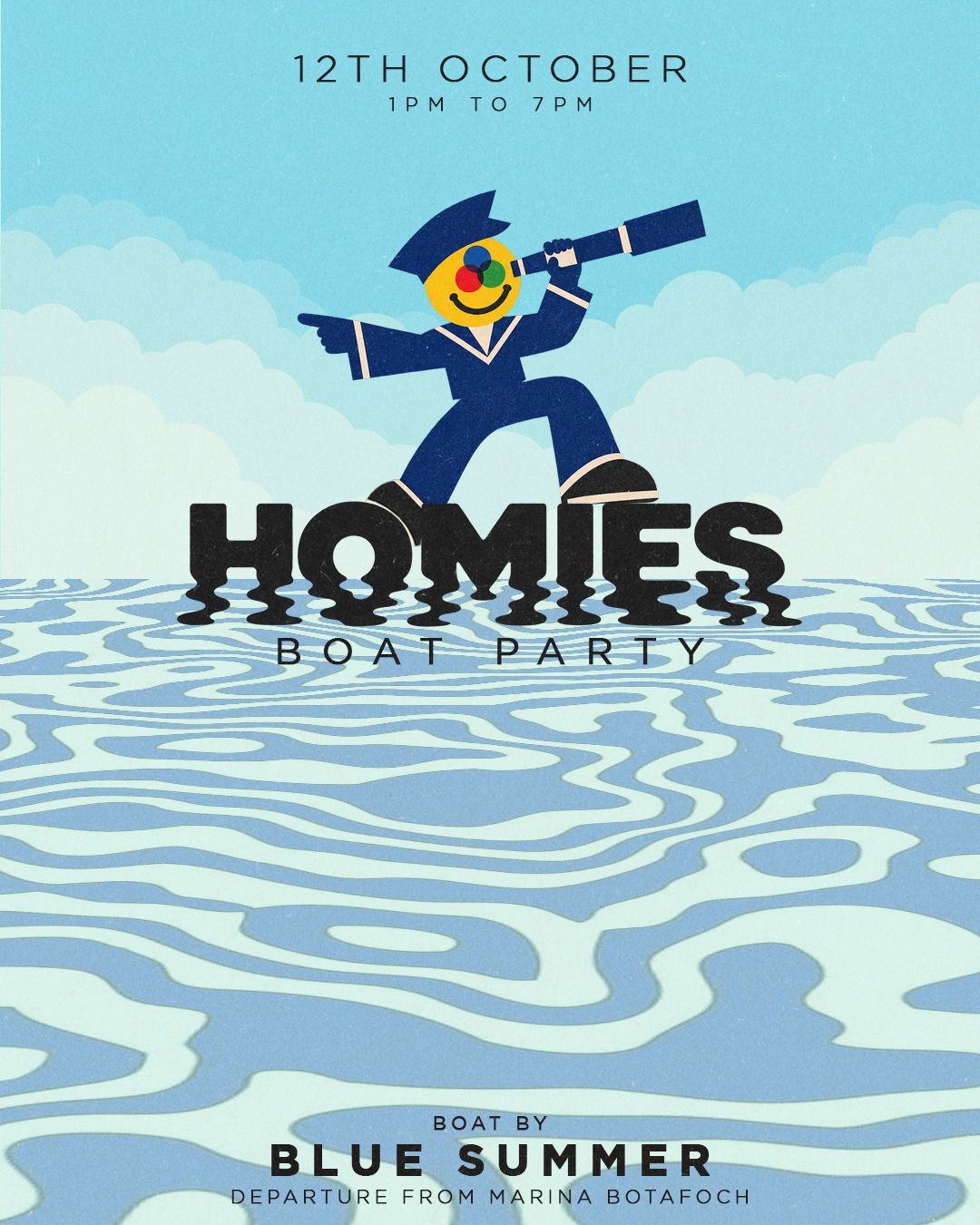 Homies IBIZA · LOVE · BOAT PARTY