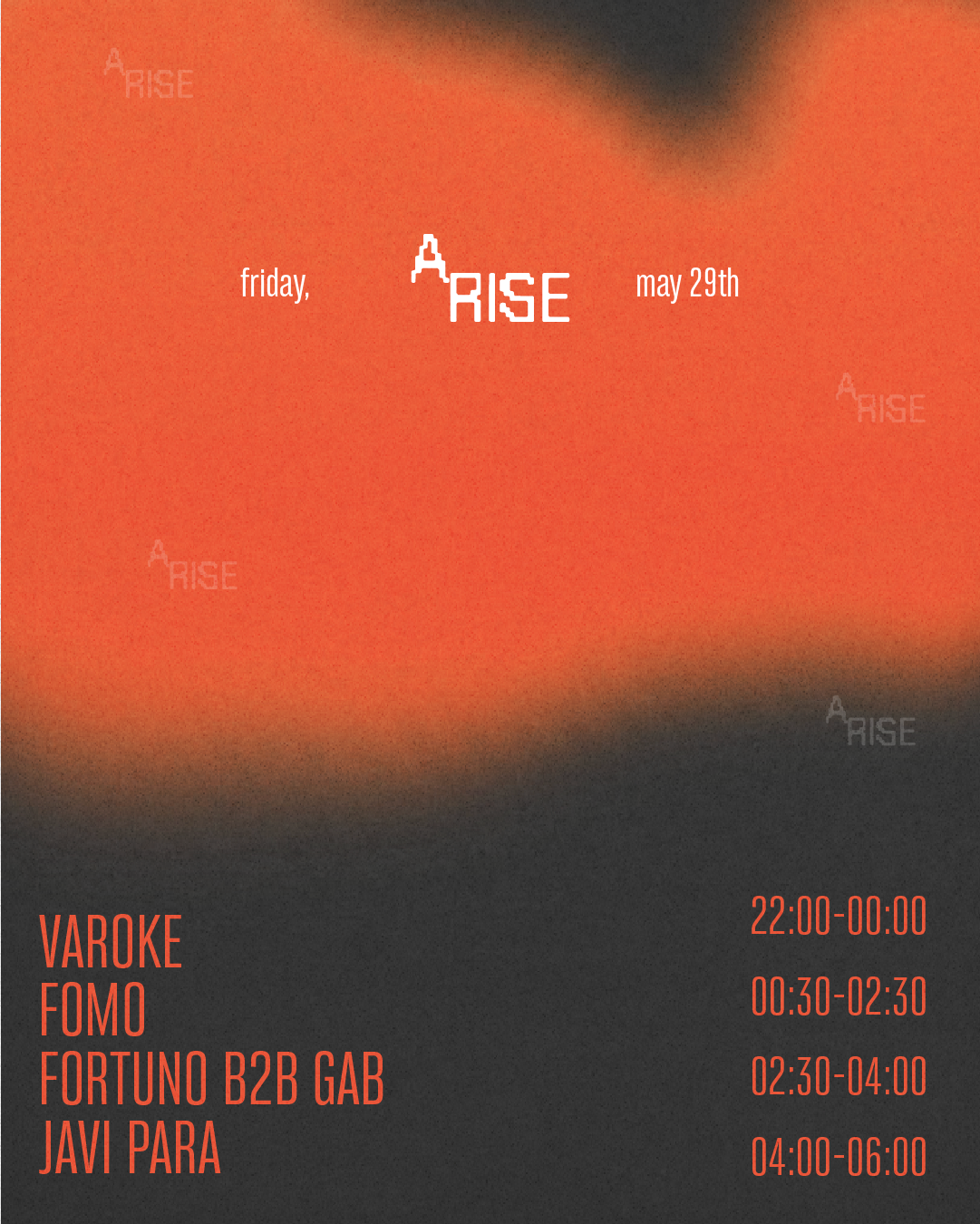 Arise - Chapter 05: Fortuno B2B GAB / FOMO / JAVI PARA / VAROKE
