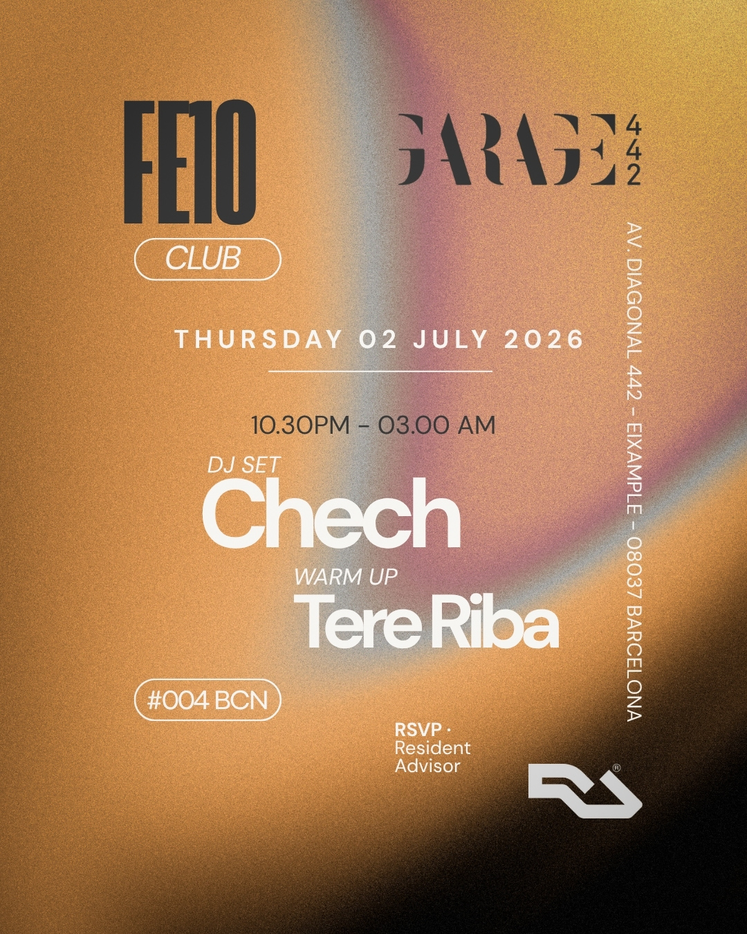 Fe10 Club + Release Date x Garage 442