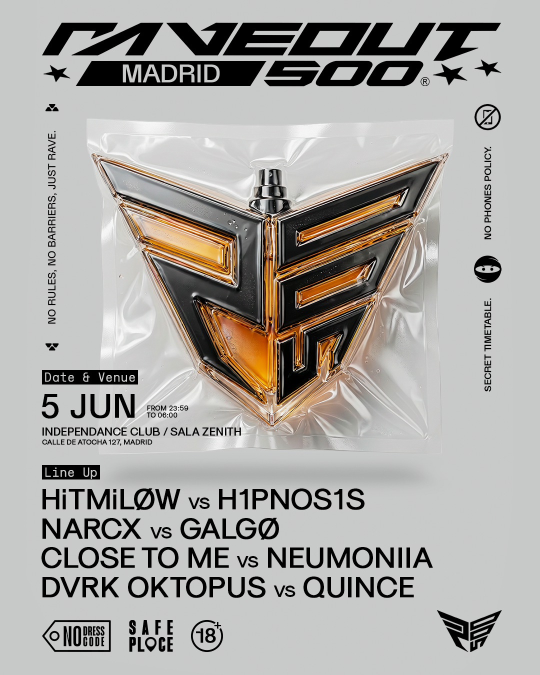 RaveOut500 SEASON CLOSING W/ HiTMiLØW, QUINCE, NARCX, neumoniia + more