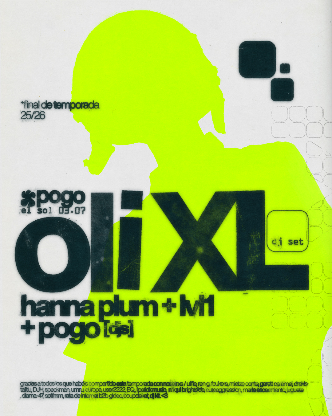 Pogo: Oli XL (dj set) + Hanna Plum + LVL1 + Pogo djs