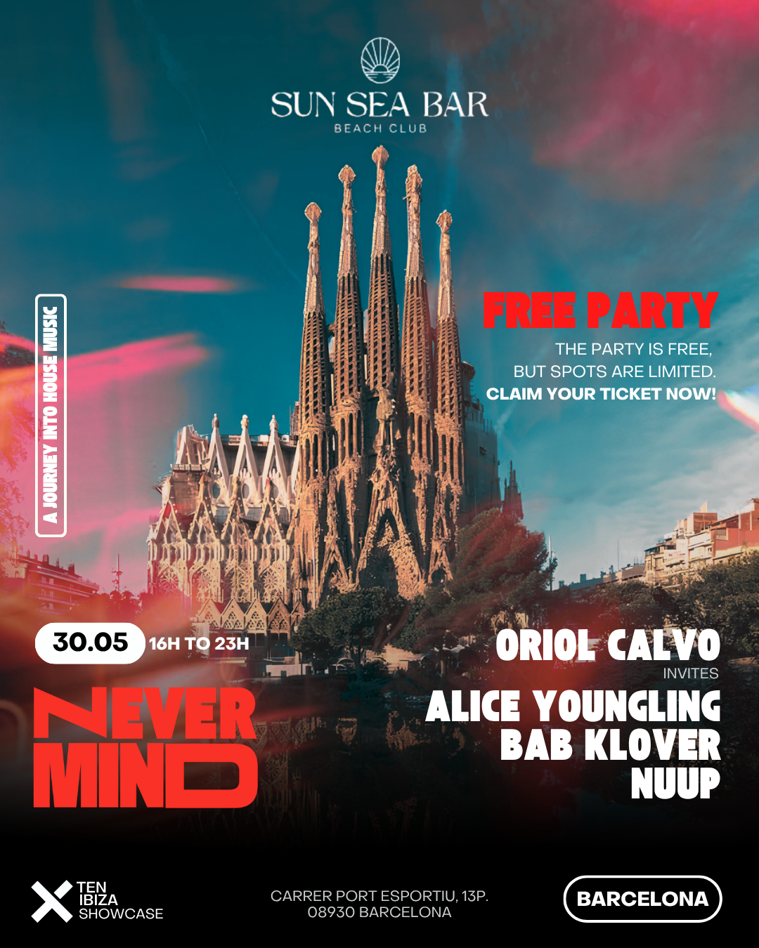 FREE OPEN AIR PARTY! NEVERMIND by TEN Ibiza