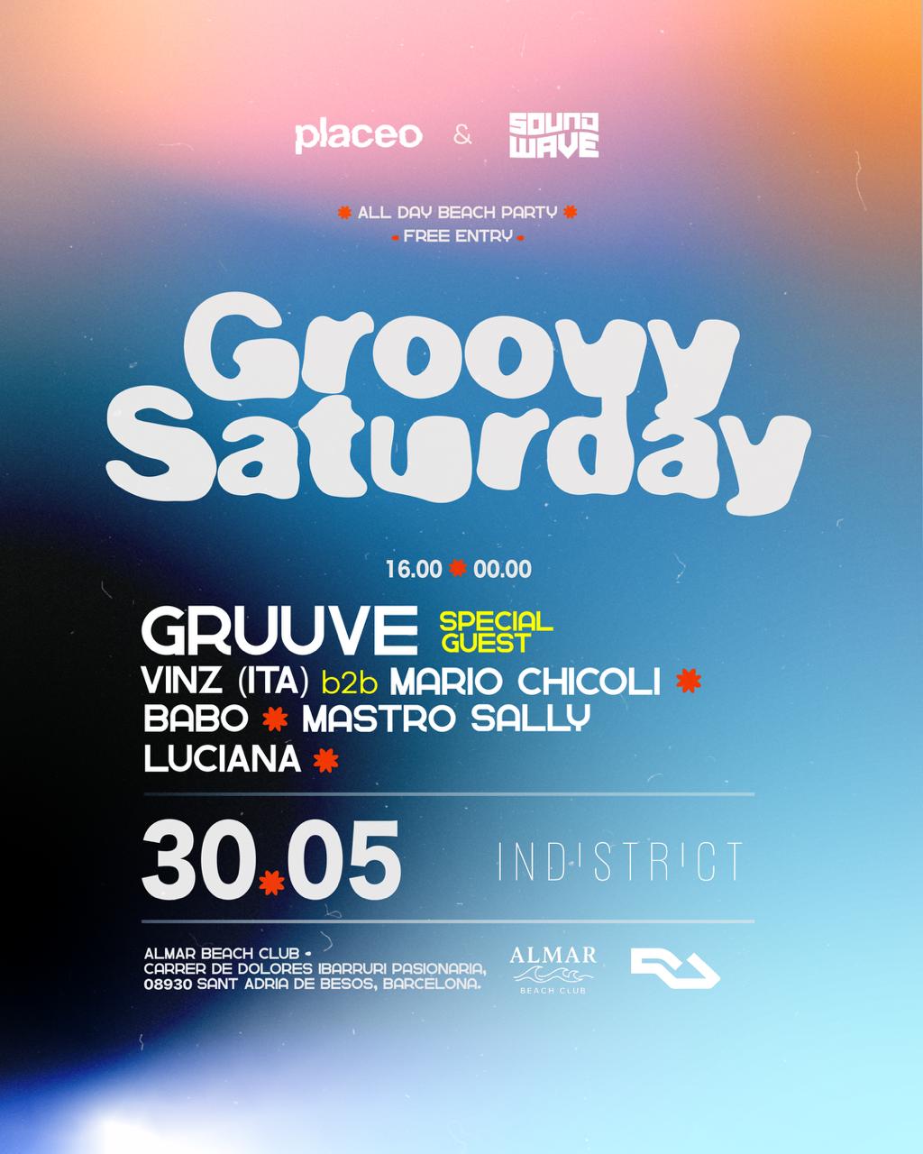Placeo & Soundwave pres. Gruuve - All Day Free Beach Party – Groovy Saturday