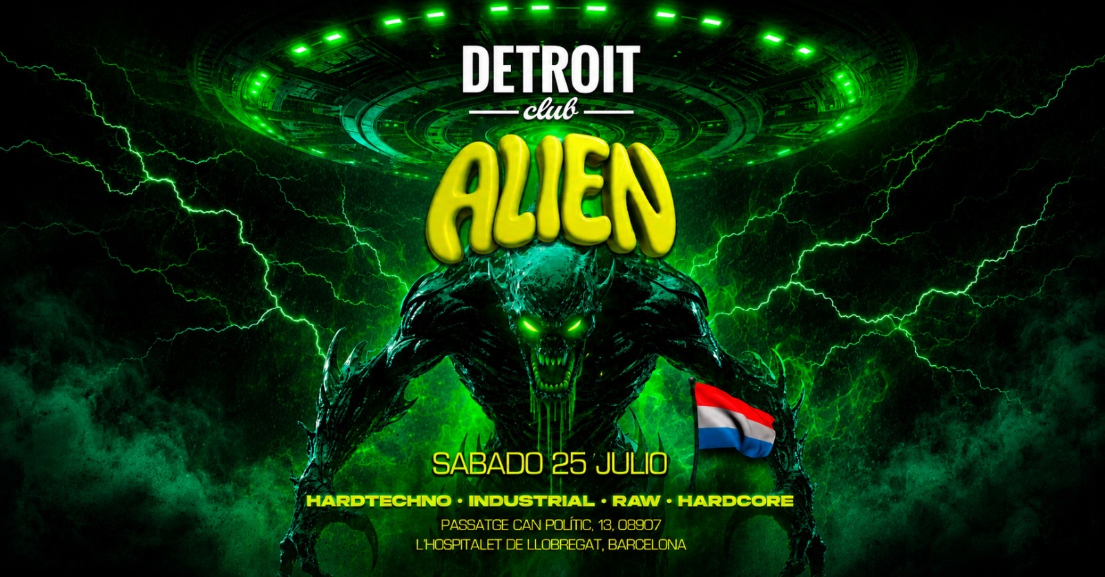 ALIEN (HARD TECHNO & INDUSTRIAL) - INTERNATIONAL GUEST