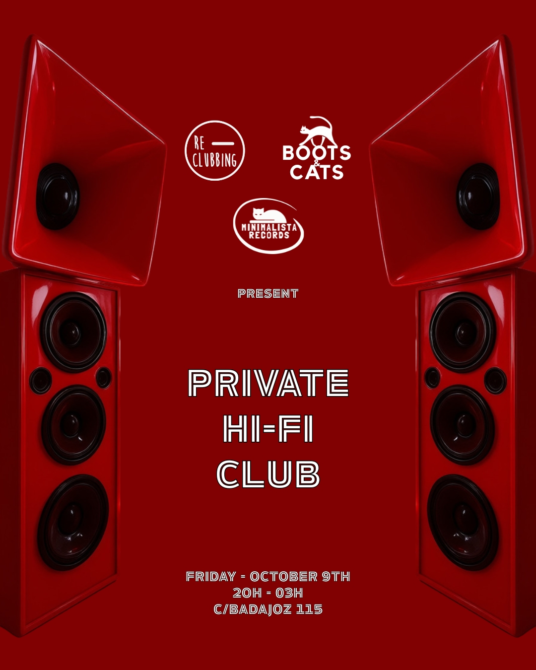 Boots & Cats x Re-Clubbing invites Minimalista Records at Private High-Fidelity Bar