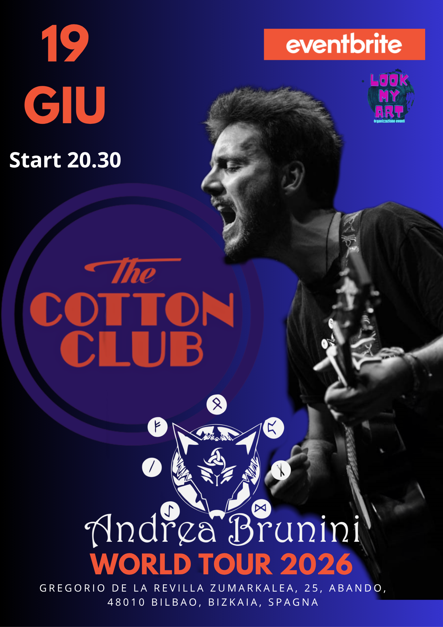 Andrea Brunini World Tour 2026 / Cotton Club Bilbao SP