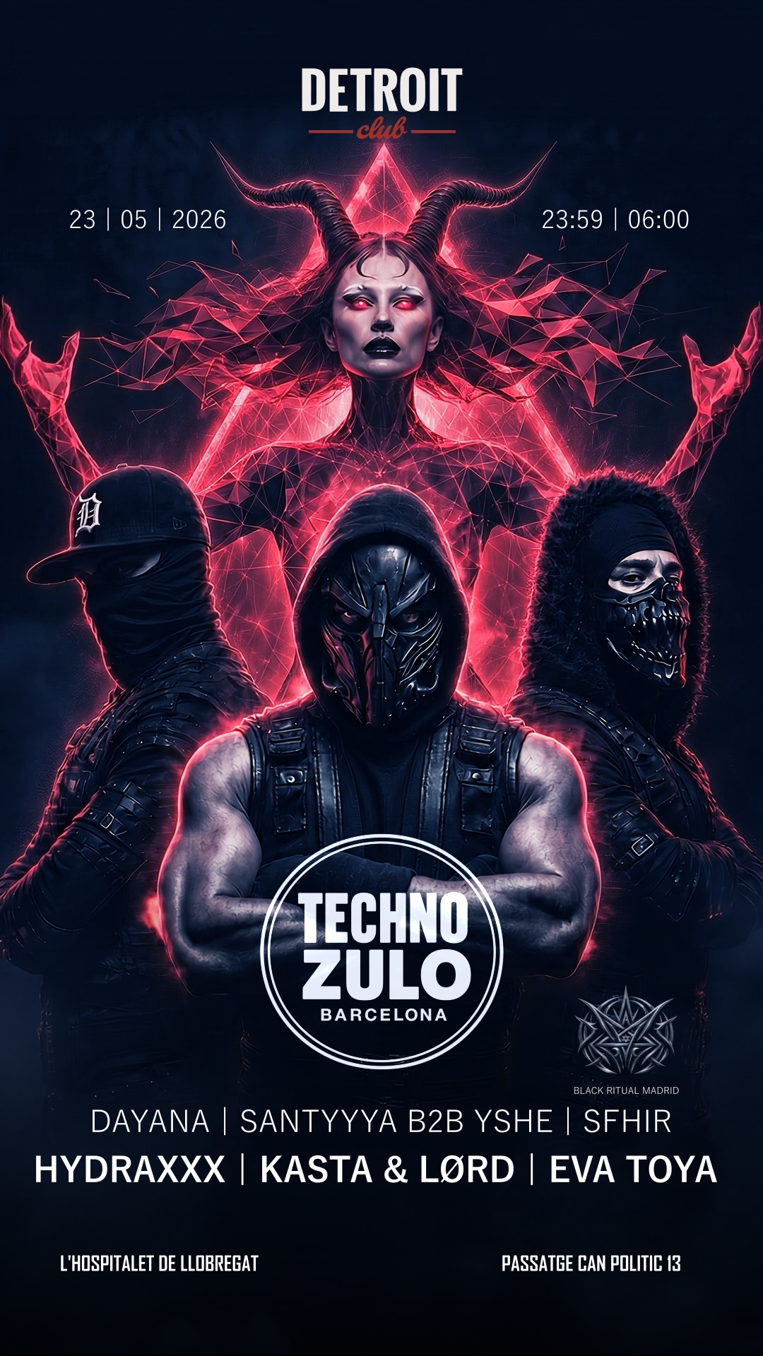 DETROIT CLUB pres. TechnoZulo X BLACKRITUAL
