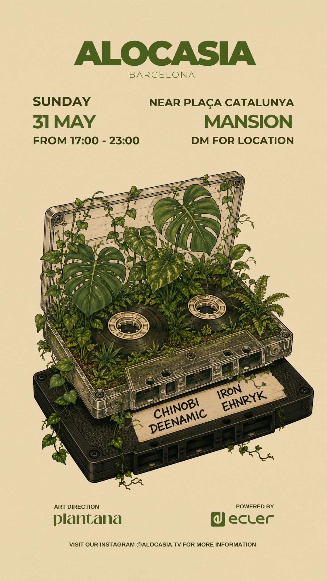 Alocasia TV (Plants + Music) presents Deenamic, Iron, Chinobi and Ehnryk