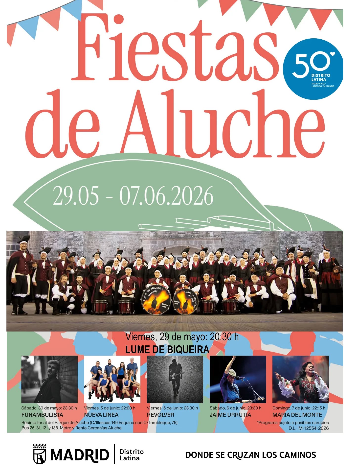 Lume de Biqueira Celtic Band inaugura las Fiestas de Aluche