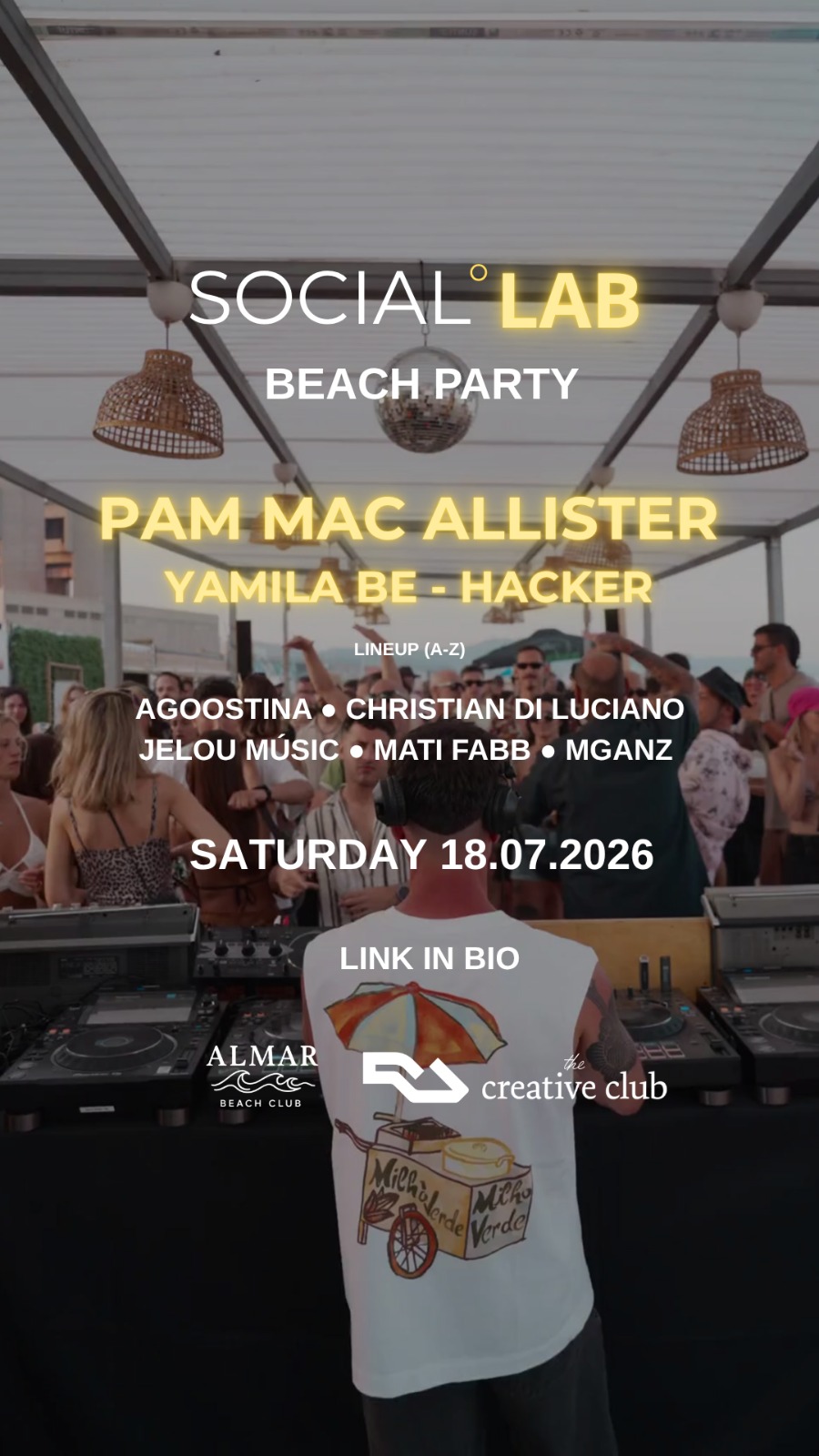 FREE BEACH PARTY OPEN AIR - SOCIAL LAB SUMMER EDITION