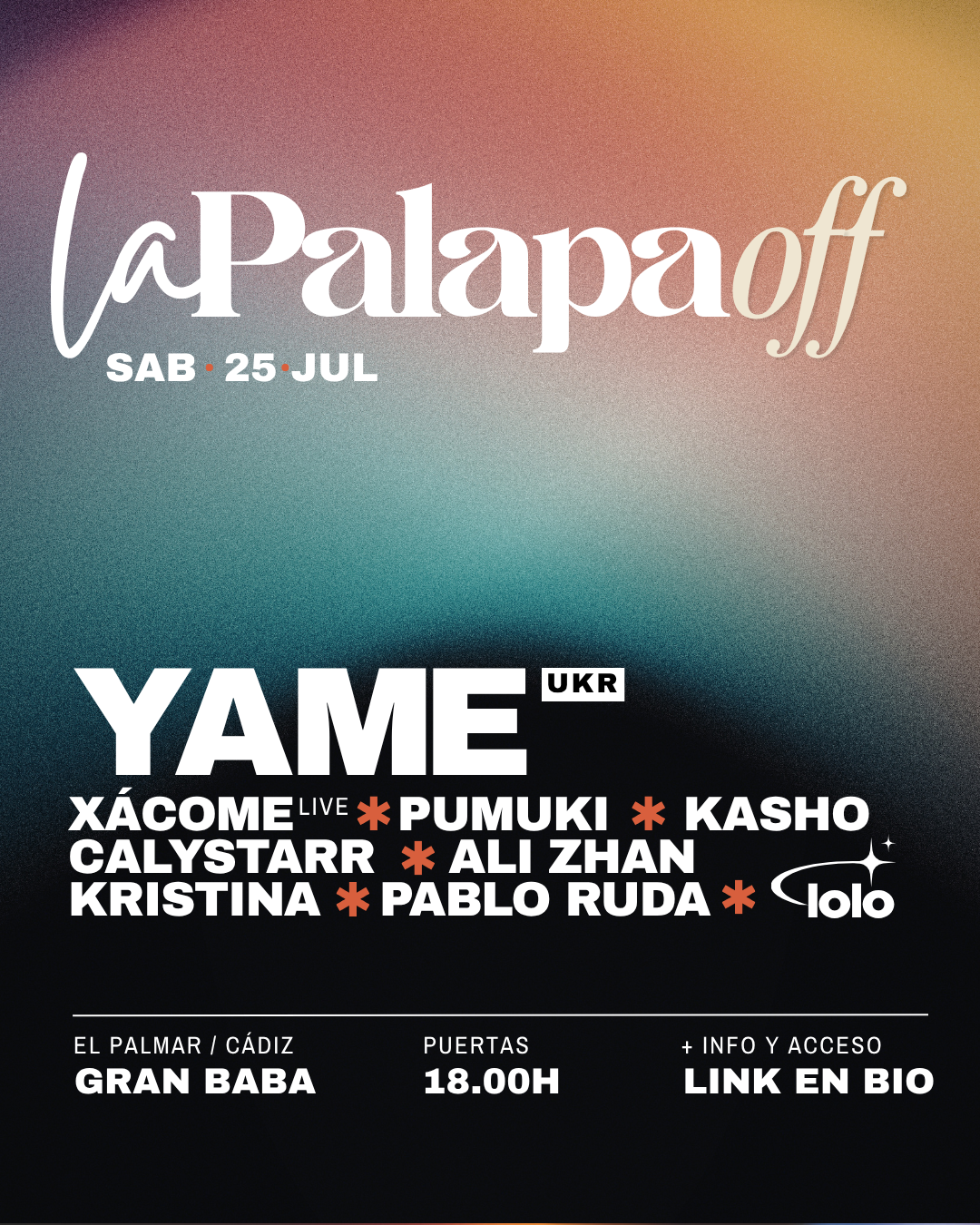 La Palapa Off invites YA.ME - Gran Baba