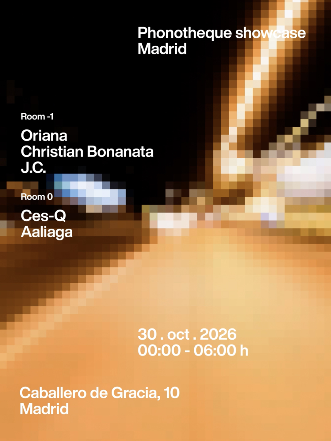 Phonotheque Showcase with Christian Bonanata, Oriana, J.C., Ces-Q, Aaliaga