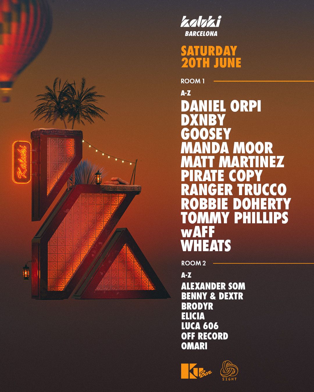 KALUKI OFF BCN presents: Manda Moor, wAFF, Wheats, Robbie Doherty, Pirate Copy... and many more