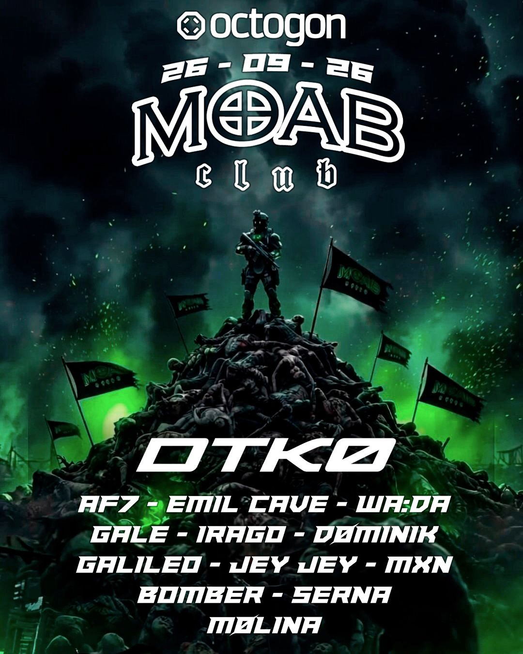 MOAB - DTKØ - HARD BOUNCE, HARD TECHNO, SCHRANZ, INDUSTRIAL