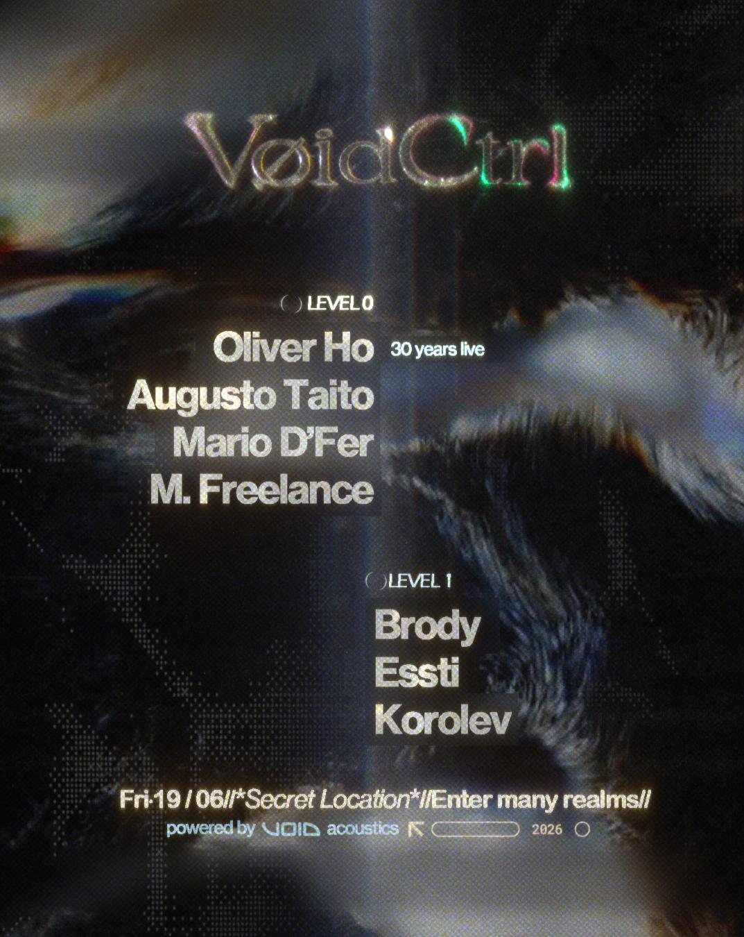 Oliver Ho: 30 Years Live • Augusto Taito: Vinyl Set | Void Control