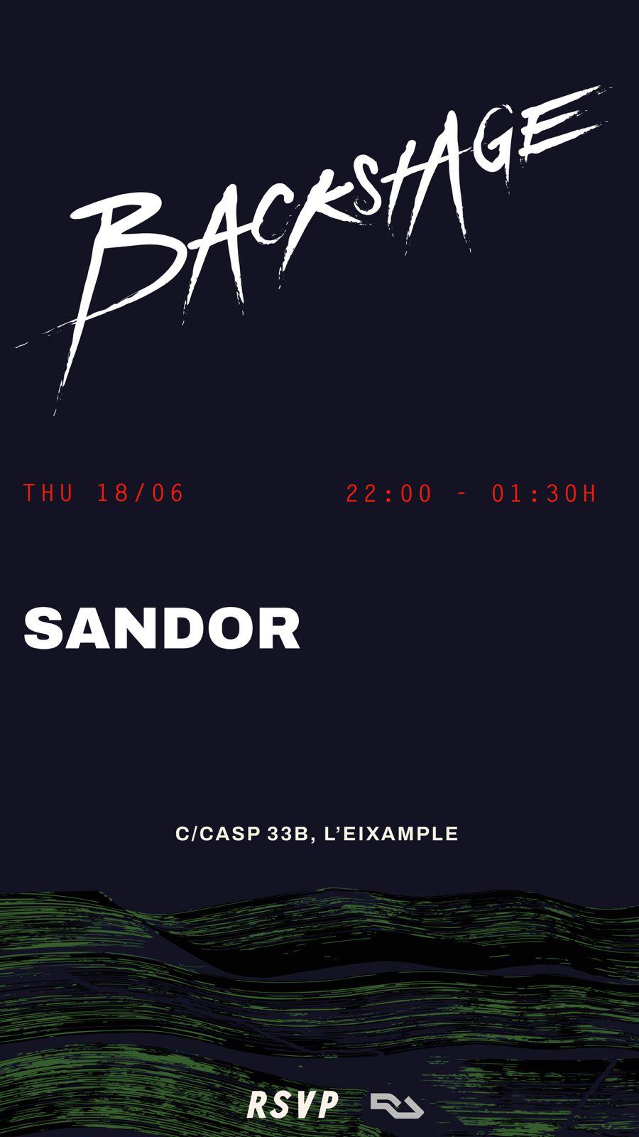 Backstage OFF week Sessions pres. Sandor