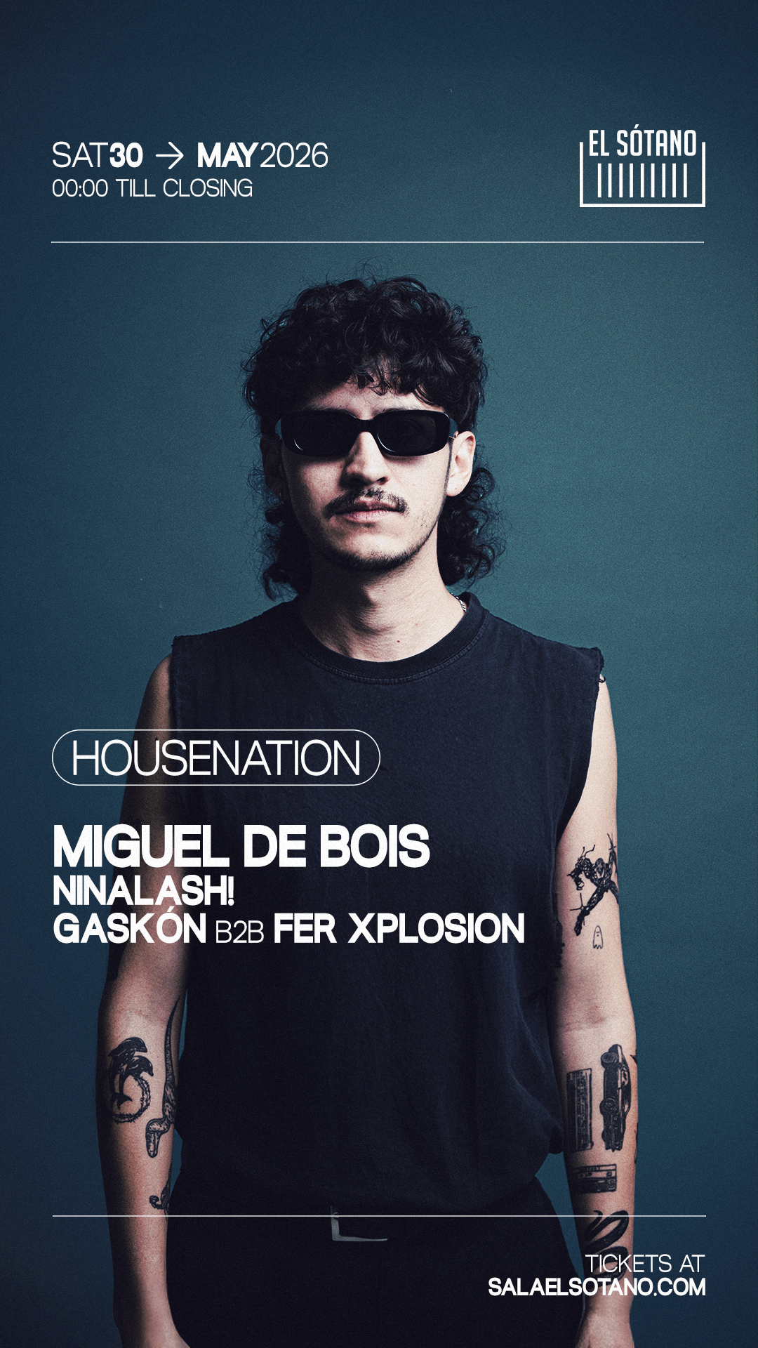 HOUSENATION: Miguel De Bois, Ninalash!, Gaskón B2B Fer Xplosion