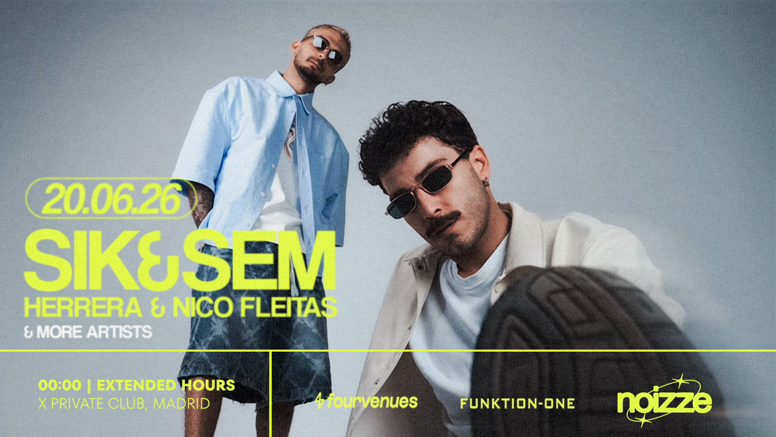 NOIZZE W/ SIK&SEM (RISQUÉ, ORGANIC PIECES) FREE ENTRY
