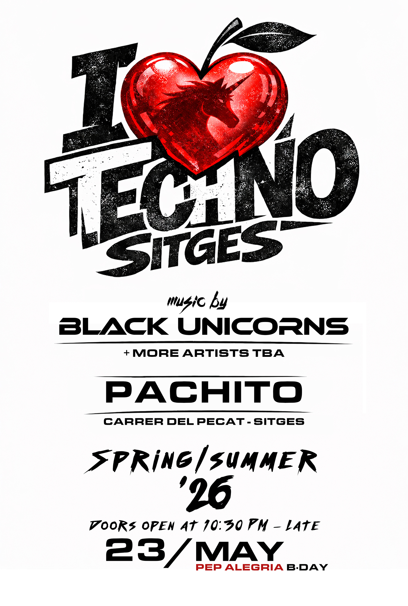 I LOVE TECHNO by Black Uniconrs