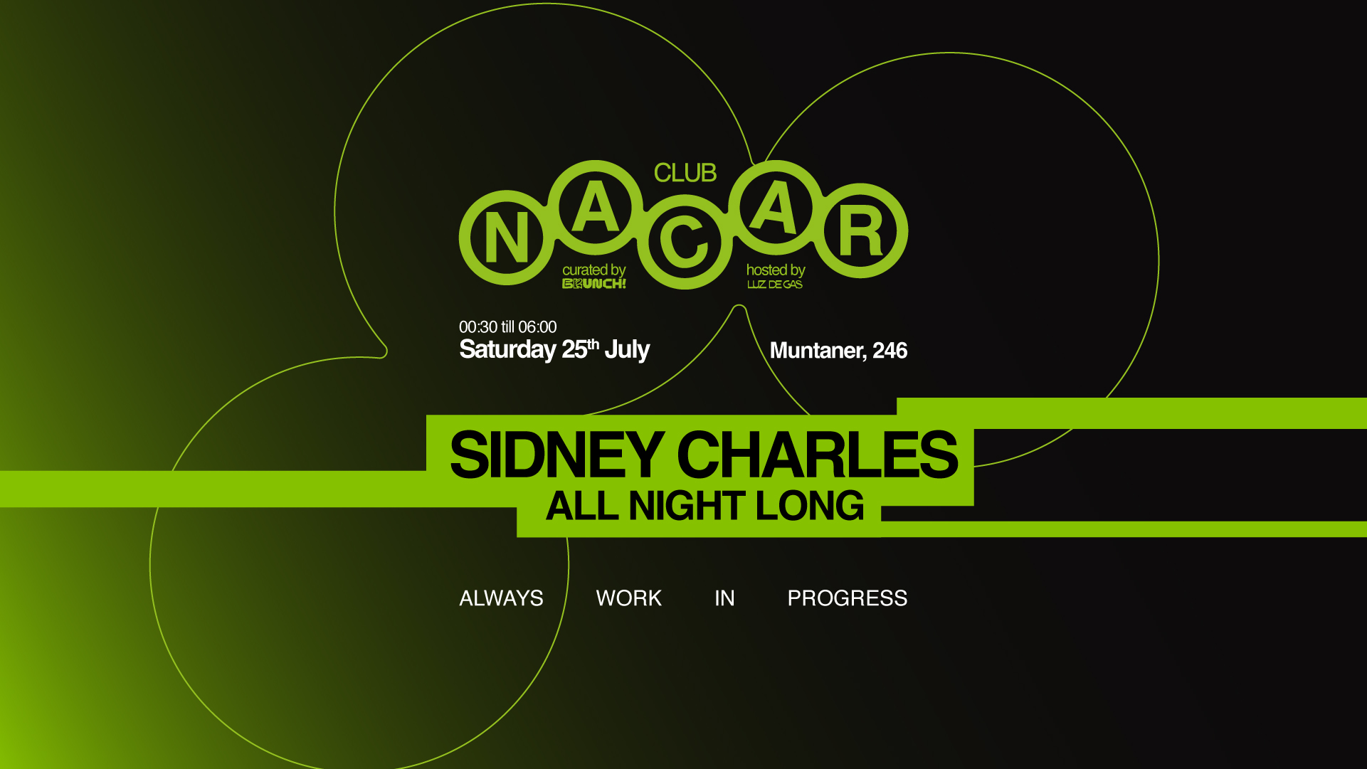 Nacar Club curated by Brunch Electronik / Sidney Charles All night long