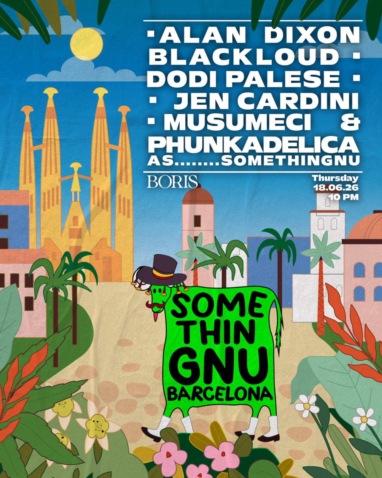 Off Barcelona - SOMETHINGNU - Jen Cardini, Alan Dixon, Blackloud, Musumeci, Phunkadelica and